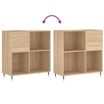 Plattenschrank Sonoma-Eiche 84,5x38x89 cm Holzwerkstoff