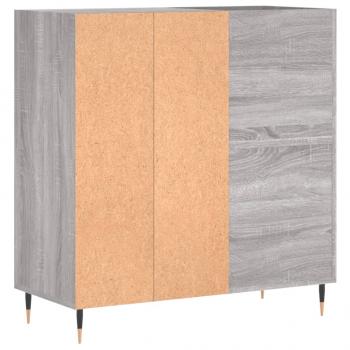 Plattenschrank Grau Sonoma 84,5x38x89 cm Holzwerkstoff