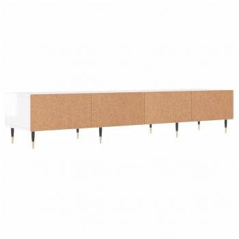 TV-Schrank Hochglanz-Weiß 150x36x30 cm Holzwerkstoff