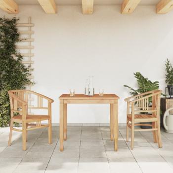 ARDEBO.de - 3-tlg. Garten-Essgruppe Massivholz Teak