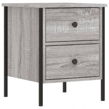 Nachttische 2 Stk. Grau Sonoma 40x42x50 cm Holzwerkstoff