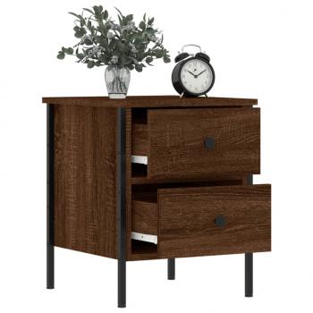 Nachttische 2 Stk. Braun Eichen-Optik 40x42x50 cm Holzwerkstoff