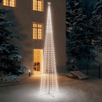 ARDEBO.de - Weihnachtsbaum in Kegelform 752 LEDs Deko Kaltweiß 160x500 cm