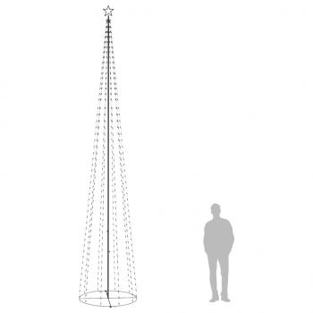 Weihnachtsbaum in Kegelform 752 LEDs Deko Kaltweiß 160x500 cm