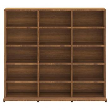 CD-Regal Braun Eichen-Optik 102x23x89,5 cm Holzwerkstoff