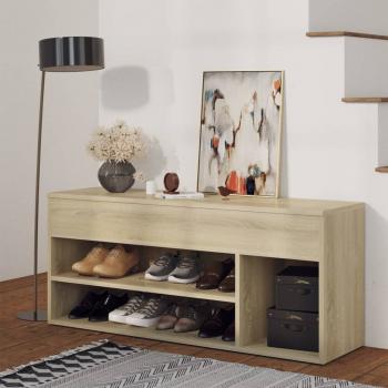 ARDEBO.de - Schuhbank Sonoma-Eiche 105x30x45 cm Holzwerkstoff