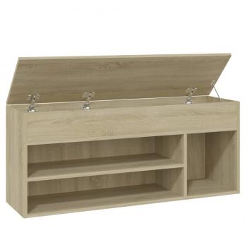 Schuhbank Sonoma-Eiche 105x30x45 cm Holzwerkstoff