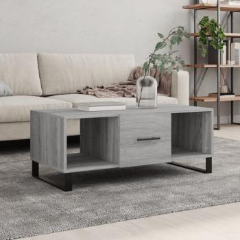 ARDEBO.de - Couchtisch Grau Sonoma 102x50x40 cm Holzwerkstoff