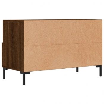 TV-Schrank Braun Eichen-Optik 80x36x50 cm Holzwerkstoff