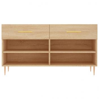 Schuhbank Sonoma-Eiche 102x35x55 cm Holzwerkstoff