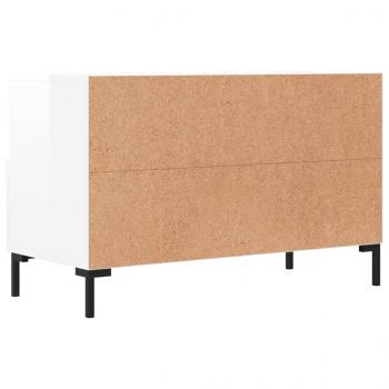 TV-Schrank Hochglanz-Weiß 80x36x50 cm Holzwerkstoff