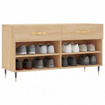 Schuhbank Sonoma-Eiche 102x35x55 cm Holzwerkstoff