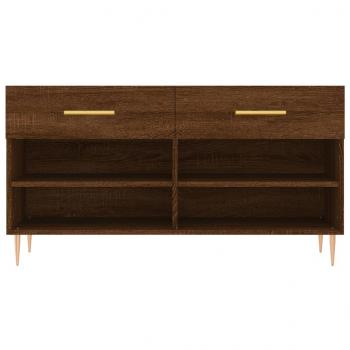 Schuhbank Braun Eichen-Optik 102x35x55 cm Holzwerkstoff