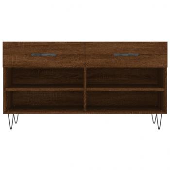 Schuhbank Braun Eichen-Optik 102x35x55 cm Holzwerkstoff