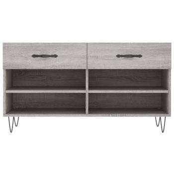 Schuhbank Grau Sonoma 102x35x55 cm Holzwerkstoff