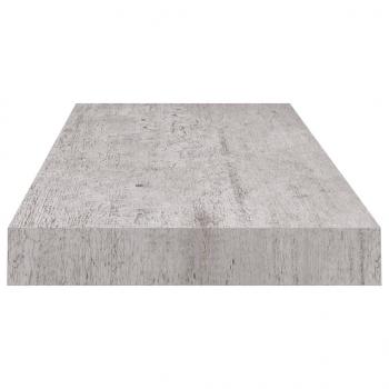 Schweberegale 4 Stk. Betongrau 60x23,5x3,8 cm MDF