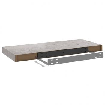 Schweberegale 4 Stk. Betongrau 60x23,5x3,8 cm MDF