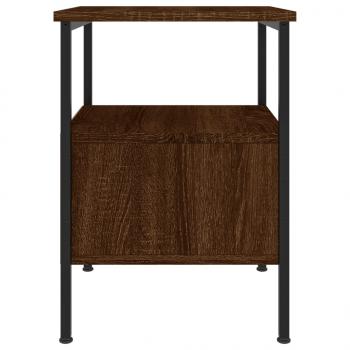 Nachttische 2 Stk. Braun Eichen-Optik 34x36x50 cm Holzwerkstoff