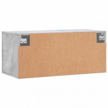 Wandschrank Betongrau 80x36,5x35 cm Holzwerkstoff