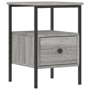 Nachttische 2 Stk. Grau Sonoma 34x36x50 cm Holzwerkstoff