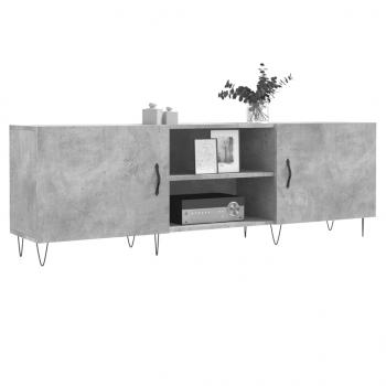 TV-Schrank Betongrau 150x30x50 cm Holzwerkstoff