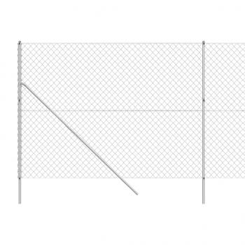 Maschendrahtzaun Silbern 2,2x10 m