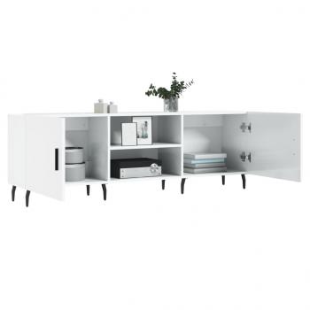 TV-Schrank Hochglanz-Weiß 150x30x50 cm Holzwerkstoff