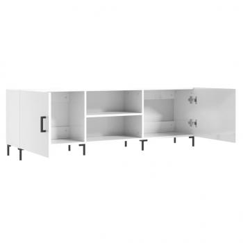 TV-Schrank Hochglanz-Weiß 150x30x50 cm Holzwerkstoff