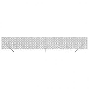 Maschendrahtzaun Anthrazit 1,6x10 m