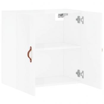 Wandschrank Hochglanz-Weiß 60x31x60 cm Holzwerkstoff