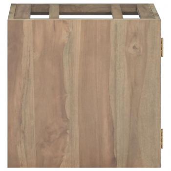 Wand-Badschrank 46x25,5x40 cm Massivholz Teak