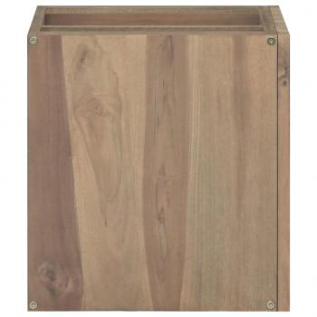 Wand-Badschrank 46x25,5x40 cm Massivholz Teak