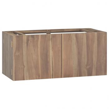 ARDEBO.de - Wand-Badschrank 90x39x40 cm Massivholz Teak