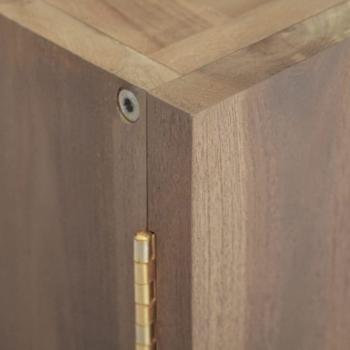 Wand-Badschrank 90x39x40 cm Massivholz Teak