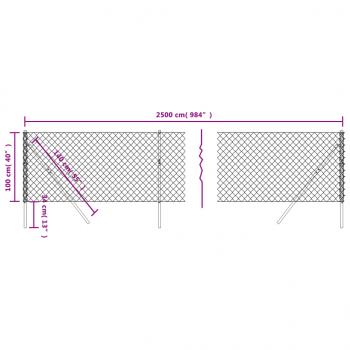 Maschendrahtzaun Grün 1x25 m