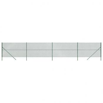 Maschendrahtzaun Grün 1,4x10 m