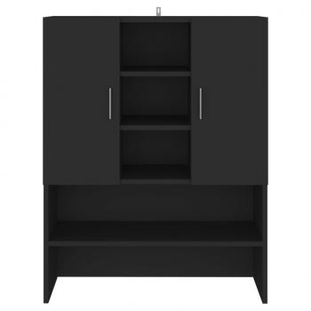 Waschmaschinenschrank Schwarz 70,5x25,5x90 cm