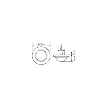 Esylux PD-C 360i/32 Warehouse DIM plus Decken-Präsenzmelder, 360°, Ø 32 m Reichweite, weiß (EP10425783)