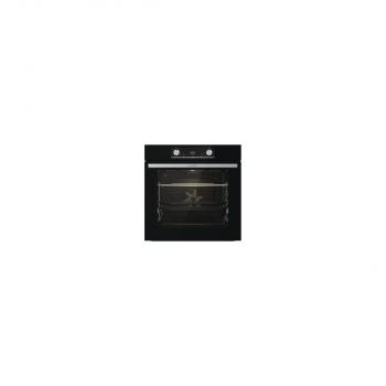 Gorenje Black Steam Pro Einbau Herdset mit Induktionskochfeld (BPSX6737E06BG + IT43X), 60 cm breit, 77 L, Pyrolyse, Grill, Kindersicherung, Boosterfunktion, Schwarz