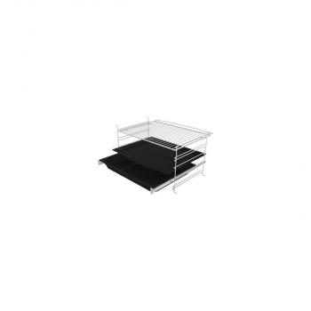 Gorenje Black Steam Pro Einbau Herdset mit Induktionskochfeld (BPSX6737E06BG + IT43X), 60 cm breit, 77 L, Pyrolyse, Grill, Kindersicherung, Boosterfunktion, Schwarz