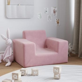 ARDEBO.de - Kindersofa Rosa Weich Plüsch