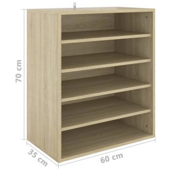 Schuhschrank Sonoma-Eiche 60x35x70 cm Holzwerkstoff