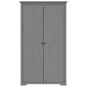 Kleiderschrank BODO Grau 101x52x176,5 cm Massivholz Kiefer