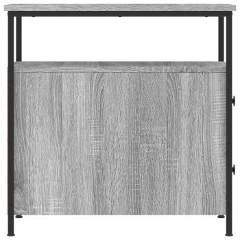 Nachttische 2 Stk. Grau Sonoma 30x60x60 cm Holzwerkstoff