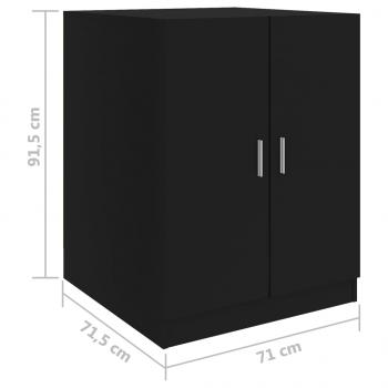 Waschmaschinenschrank Schwarz 71x71,5x91,5 cm