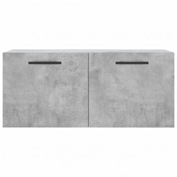 Wandschrank Betongrau 80x36,5x35 cm Holzwerkstoff