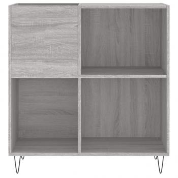 Plattenschrank Grau Sonoma 84,5x38x89 cm Holzwerkstoff