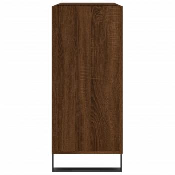 Plattenschrank Braun Eichen-Optik 84,5x38x89 cm Holzwerkstoff