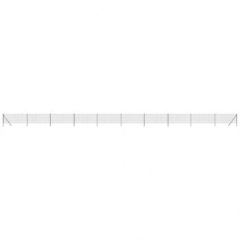 Maschendrahtzaun Anthrazit 1,1x25 m Verzinkter Stahl