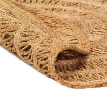 Teppich Jute Handgeflochten 90 cm Rund